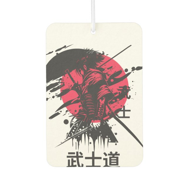 Bushido-Geist: Samurai-Krieger-Ästhetik  Autolufterfrischer (Vorderseite)