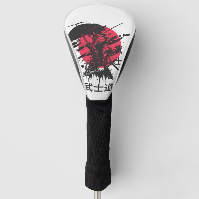 Bushido-Geist: Samurai-Krieger-Ästhetik  Golf Headcover (Vorderseite)