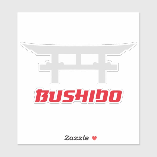 Bushido-Kampfsport-Ehre Aufkleber (Blatt)