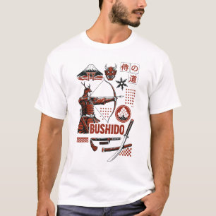 Bushido – Samurai-Bogenschütze japanische Kriegerk T-Shirt