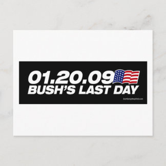 Bushs Postkarte am letzten Tag