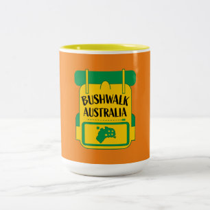 BushWalking Australien Zweifarbige Tasse