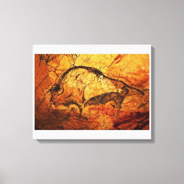 Bushy Bison von Altamira Leinwanddruck (Vorderseite)