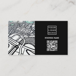 Business Art Gallery | Modernes Minimalistisches G Visitenkarte