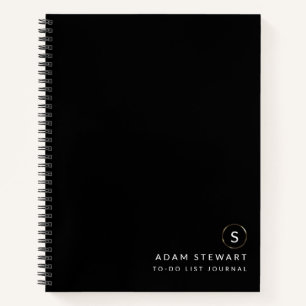 Business Beruflich Modernes Minimalistisches Monog Notizbuch