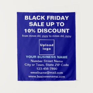 Business Black Friday Sale auf Blue Tapestes Wandteppich