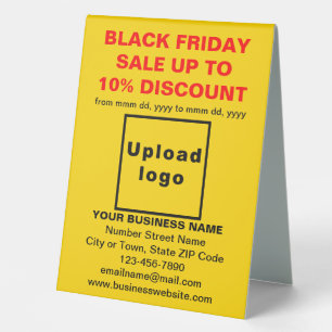 Business Black Friday Sale auf der Gelben Tafelsch Tischaufsteller