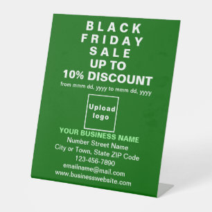 Business Black Friday Sale auf Green Pedestal-Schi Sockelschild