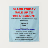Business Black Friday Sale auf Light Blue Tapestes