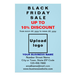 Business Black Friday Sale in Light Blue Fotodruck