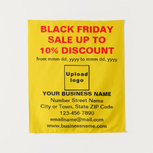 Business Black Friday Sale on Yellow Tapestes Wandteppich