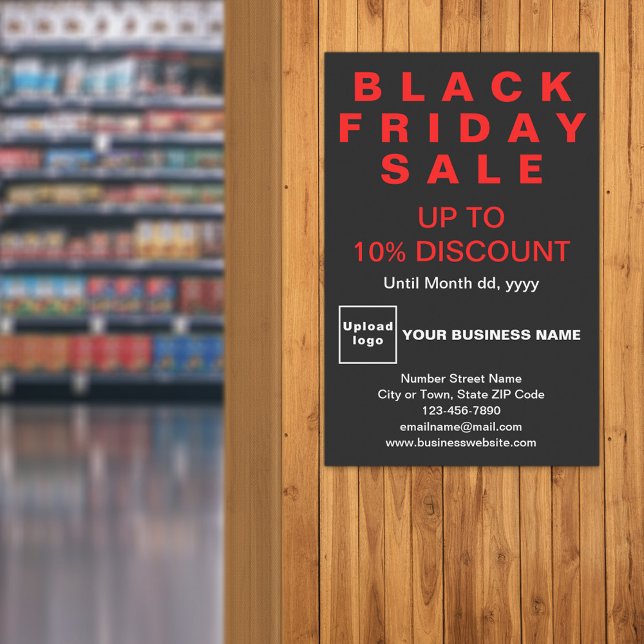 Business Black Vendredi Vente Black Poster (Black Friday Sale poster)