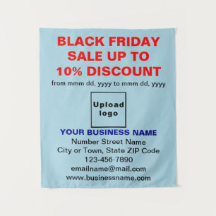 Business Black Vendredi Vente sur Tapisserie bleu 