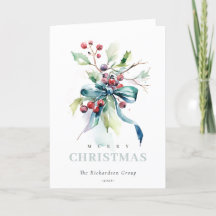 Business Blue Green Winter Berries Firmenlogo