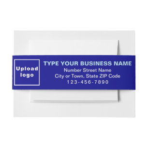 Business Blue Landscape Format Einladungsbanderole