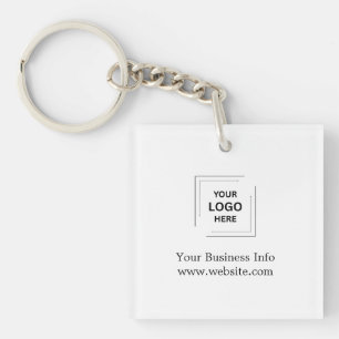 Business Branding   Ihr Logo Modern Minimalistisch Schlüsselanhänger