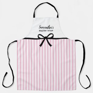 Business Candy Pink Streifen Bäckerei Küche Salo Schürze