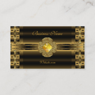 Business Card Altes Gold Art Deco Jewel Visitenkarte