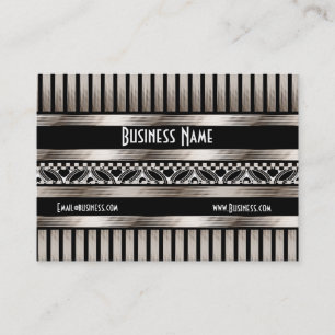 Business Card Art Deco Black Sepia Visitenkarte