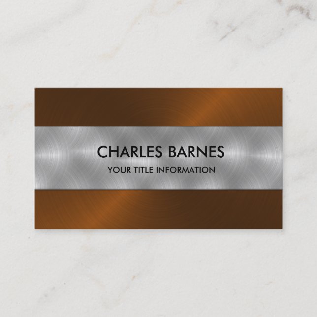 Business Card aus rostfreiem Stahl Visitenkarte (Vorderseite)