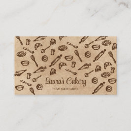 Business Card Backen und Kochen Visitenkarte