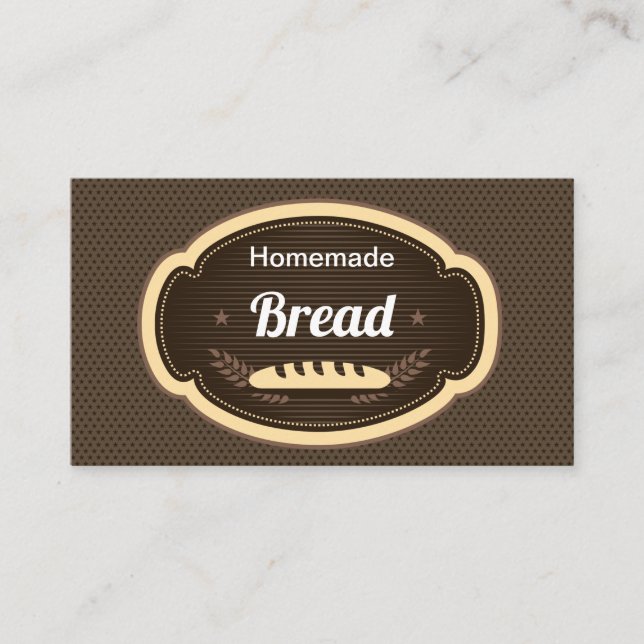 Business Card Bäckerei - 3,5" x 2,0" Visitenkarte (Vorderseite)
