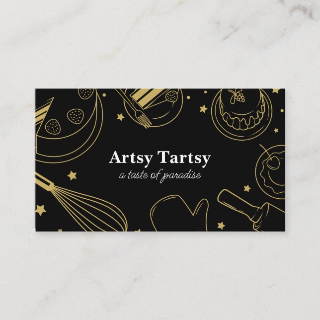 Business Card Bäckerei/Kondition Visitenkarte (Vorderseite)