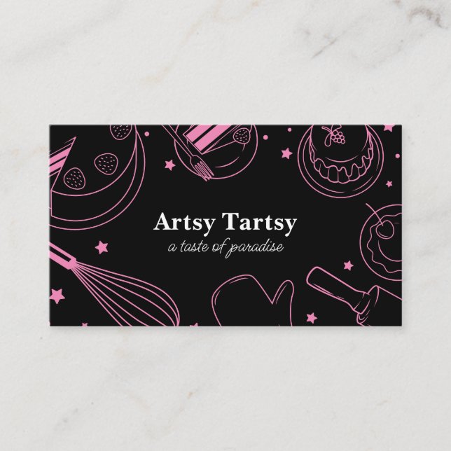Business Card Bäckerei/Kondition Visitenkarte (Vorderseite)