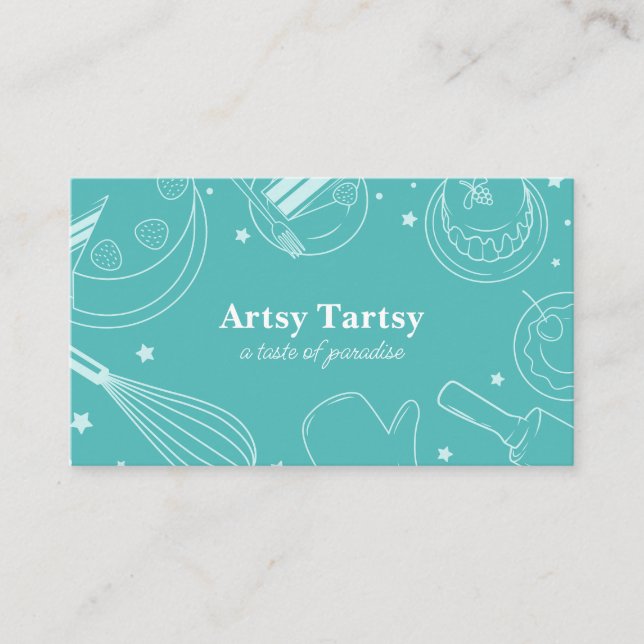 Business Card Bäckerei/Kondition Visitenkarte (Vorderseite)