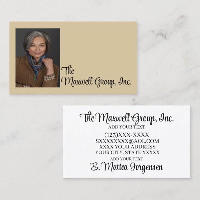 Business Card beruflich Services Visitenkarte (Vorne/Hinten)