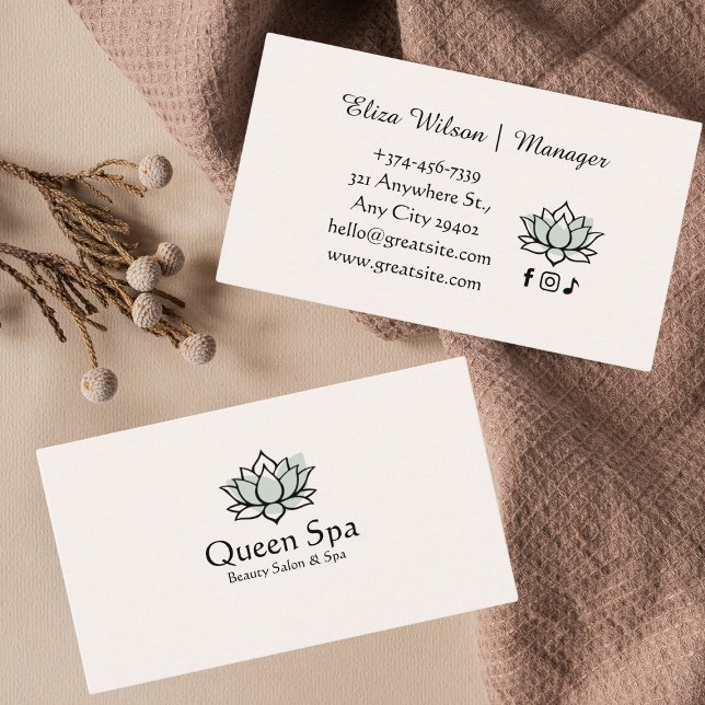 Business Card Beruhigung Visitenkarte (Von Creator hochgeladen)