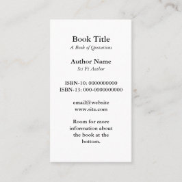 Business Card buchen Visitenkarte