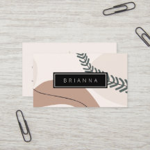 Business Card der modernen Abstrakt Art Earth Tone