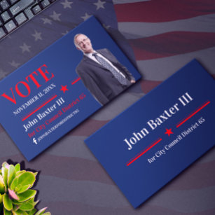 Business Card des amerikanischen Politischen Büros Visitenkarte