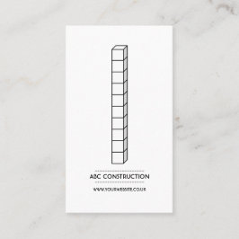 Business Card des Bauunternehmens v2 Visitenkarte