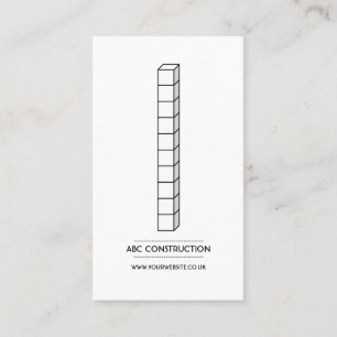Business Card des Bauunternehmens v2 Visitenkarte