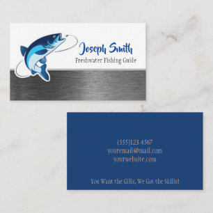 Business Card des beruflichen Fischereiführers Visitenkarte