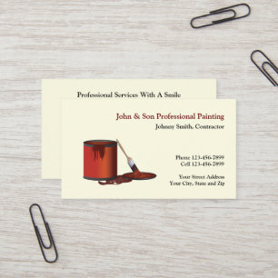 Business Card des beruflichen Malers AN Visitenkarte