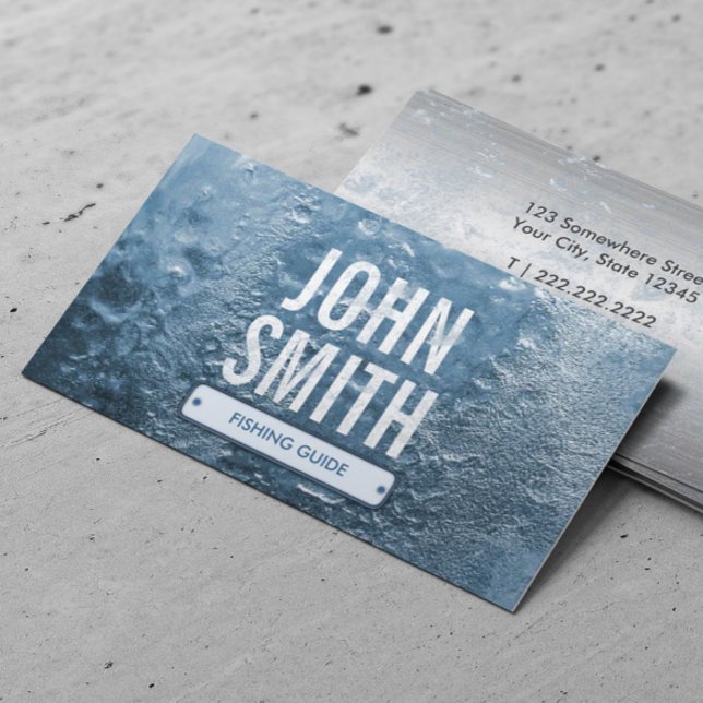 Business Card des coolen eiszeitalterlichen Fische Visitenkarte (Von Creator hochgeladen)