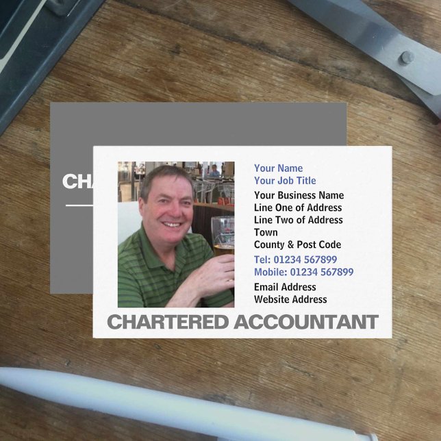 Business Card des gecharterten Fotos Visitenkarte (Von Creator hochgeladen)