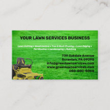 Business Card des Lawn Service Company
