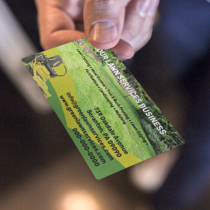 Business Card des Lawn Service Company Visitenkarte