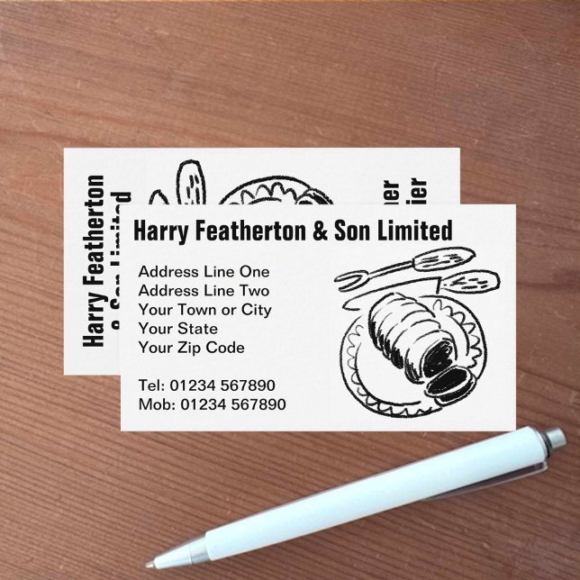 Business Card des Metzgereiters und Fleischliefera Visitenkarte (Von Creator hochgeladen)