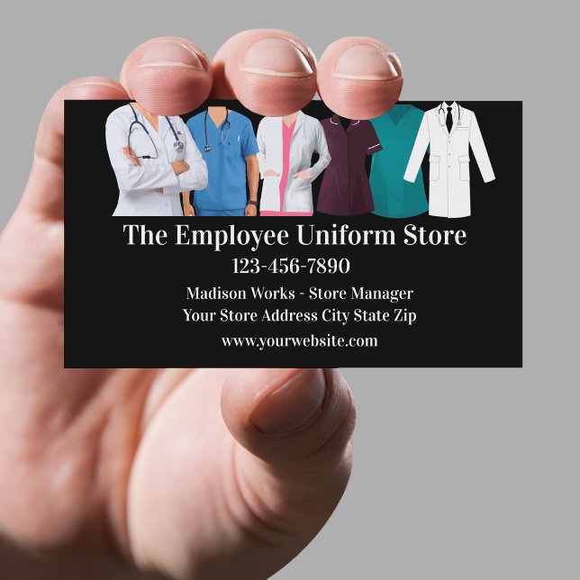 Business Card des Mitarbeiters Medical Uniform Sto Visitenkarte (Von Creator hochgeladen)
