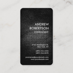 Business-Card des "Rounded Leather Effect Manager" Visitenkarte