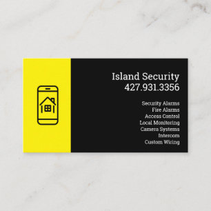 Business Card des Sicherheitsunternehmens Visitenkarte