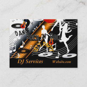 Business Card DJ Disk Jockey Dance Music Party Visitenkarte