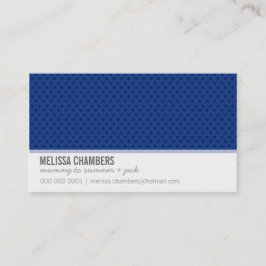 BUSINESS CARD einfache Mini-Spots königlich dunkel Visitenkarte