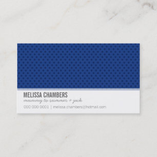 BUSINESS CARD einfache Mini-Spots königlich dunkel Visitenkarte