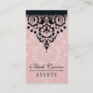 BUSINESS CARD elegant stilvoll gestylt Damaskus ro Visitenkarte